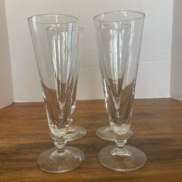 Dining Vintage Pilsner Beer Glasses Set Of 4 Mcm 195s Poshmark